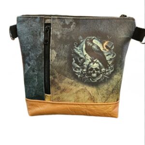 Crossbody Raven/Skull -S-