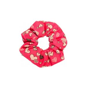 Scrunchie Herzen pink