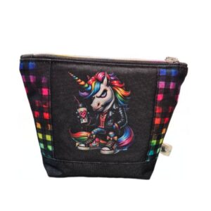 Kosmetiktasche Regenbogen-Einhorn
